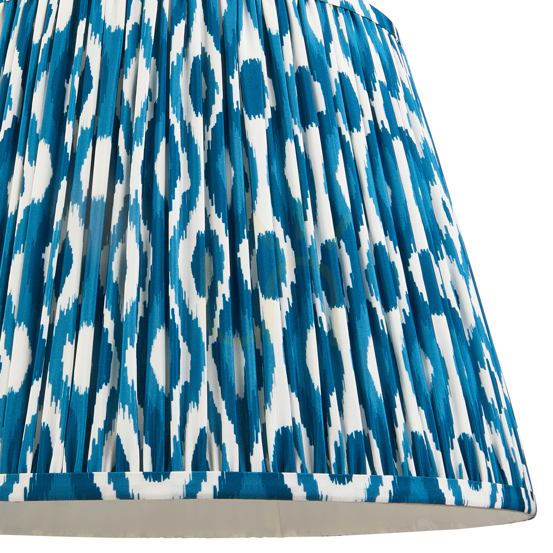 Előnézet Lámpaernyő Endon Ikat kék szövet 40 cm E27 Lámpaernyő Endon Ikat kék szövet 40 cm E27