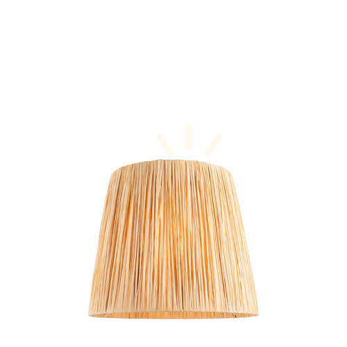Jelölje be Lámpaernyő Endon fekete raffia E27 30 cm