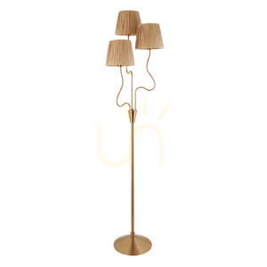 Álló lámpa Endon Wriggle sárgaréz természetes rost 156 cm small 1