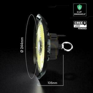 V-TAC LED UFO magas öböl CREE CHIP IP65 ALU lámpatest 135Lm/W 100W VT-91102 4000K 15500lm 6 év garancia 6 év garancia 1 V-TAC LED UFO magas öböl CREE CHIP IP65 ALU lámpatest 135Lm/W 100W VT-91102 4000K 15500lm 6 év garancia 6 év garancia small 1