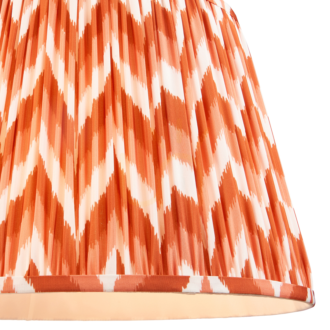 Kilátás Lámpaernyő Endon Zigzag narancs szövet 40 cm E27 Lámpaernyő Endon Zigzag narancs szövet 40 cm E27
