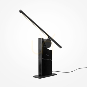 Asztali lámpa Maytoni MONUMENTO fekete fém márvány LED dimmelhető MOD467TL-L9B3K small 0