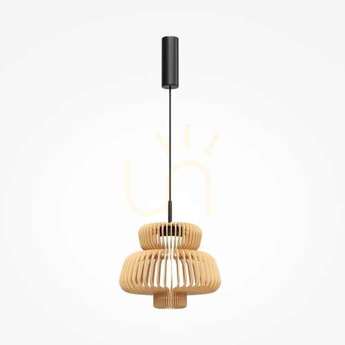 Jelölje be Maytoni Namiki MOD465PL-L12BK1 fekete LED függeszték, 14 W, 35 cm