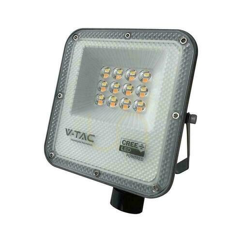 Jelölje be V-TAC CREE CHIP 10W LED kivetítő 3in1 CCT 135Lm/W VT-44014CCT 3000K-4000K-6500K 730lm 6 év garancia