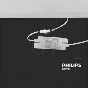 LED panel V-TAC 40W 600x600 háttérvilágítás 33mm 120Lm/W tápegység Philips VT-61040 4000K 4800lm 5 év garancia 5 év garancia small 4