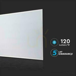 LED panel V-TAC 40W 600x600 háttérvilágítás 33mm 120Lm/W tápegység Philips VT-61040 4000K 4800lm 5 év garancia 5 év garancia small 7