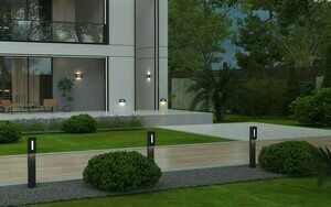 Kültéri fali lámpa Lutec ARTEO LED 9,5 W fekete alumínium 6417001454 small 1