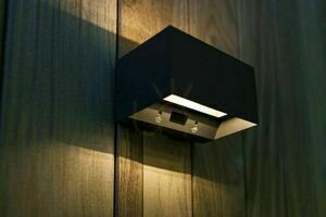 Kültéri fali lámpa Lutec Gemini LED 10,5W mozgásérzékelős szürke 5117101118 small 6