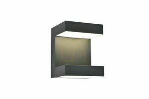 Kültéri fali lámpa Lutec TWISTO LED 13W szürke alumínium 5116303118 small 1