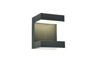 Kültéri fali lámpa Lutec TWISTO LED 13W szürke alumínium 5116303118 small 0