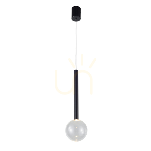 Jelölje be Függőlámpa Italux Alinos LED fekete üveg 12 cm PND-24019-1A-BK