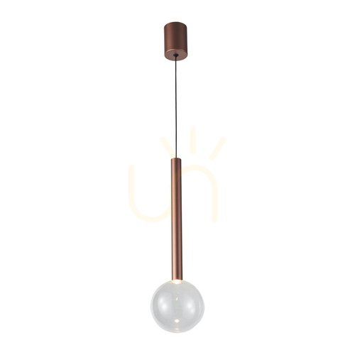 Jelölje be Italux LED réz üveg függőlámpa 12 cm PND-24019-1A-COPP