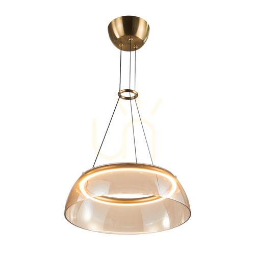 Jelölje be Italux LED függőlámpa aranysárga üveg 40 cm PND-24030-1-GD