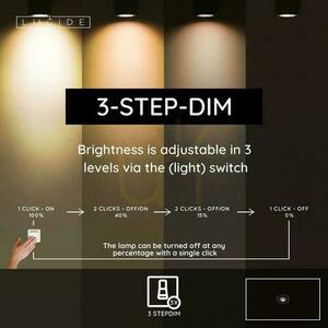 Lucide MARCIA fekete LED plafond 40 cm 32W dimmelhető 2700K small 3