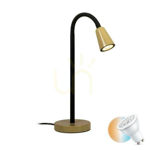 Jelölje be Asztali lámpa Lucide JASPER zöld fekete fém modern 46 cm 65506/01/33