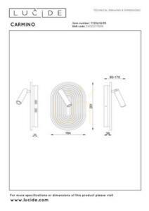 Lucide CARMINO terrakotta LED fali lámpa, fa 12 W 2700 K 77292/12/55 small 6