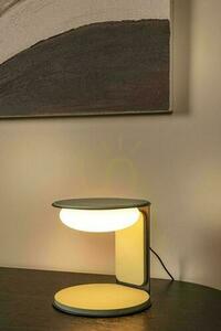 Lucide ALINDA zöld LED asztali lámpa fa-üveg, USB, 20 cm, dimmelhető small 4