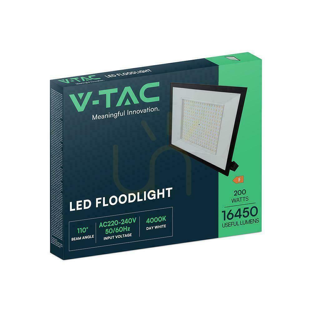 Előnézet V-TAC 200W LED SMD projektor 6400K fekete VT-44208 6500K 16450lm. V-TAC 200W LED SMD projektor 6400K fekete VT-44208 6500K 16450lm.