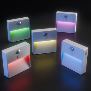 Lumina Pop RGBw+Dim PIR lépcsőfény 500mah Usb C Fehér 78x80x22 2 csomag. small 1