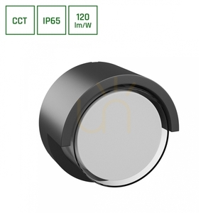 Verto Round Edge 10W CCT kültéri fali lámpa 230V 160/120 St IP65 170 X100mm fekete small 0