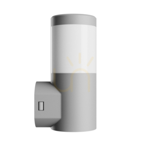 Kültéri fali lámpa Stella Column Wall GU10 6W CCT 230V 270 St IP44 Ik08 100 X130 X245mm szürke kerek homlokzat. small 2