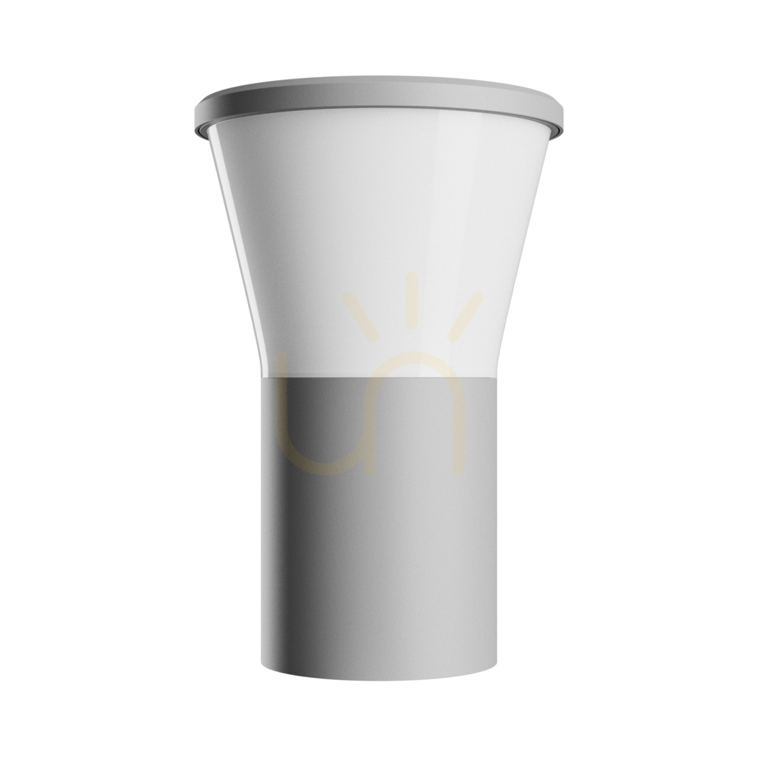 Kilátás Kültéri fali lámpa Stella Round Wall GU10 6W CCT 230V 270 St IP44 Ik08155 X160 X230mm Szürke kerek homlokzat. Kültéri fali lámpa Stella Round Wall GU10 6W CCT 230V 270 St IP44 Ik08155 X160 X230mm Szürke kerek homlokzat.