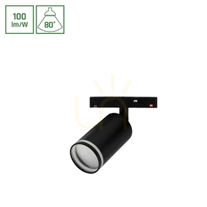 Fényszóró gyűjtősínekre System Shift Basic Spot S Ring irányított lámpatest 55x100x160mm 6W 3000 K Fekete small 0