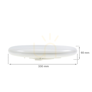 Plafond Nymphea Eco 2 28W NW 230V 120st IP44 Ik07 Fi330x60mm Fehér kerek. small 3