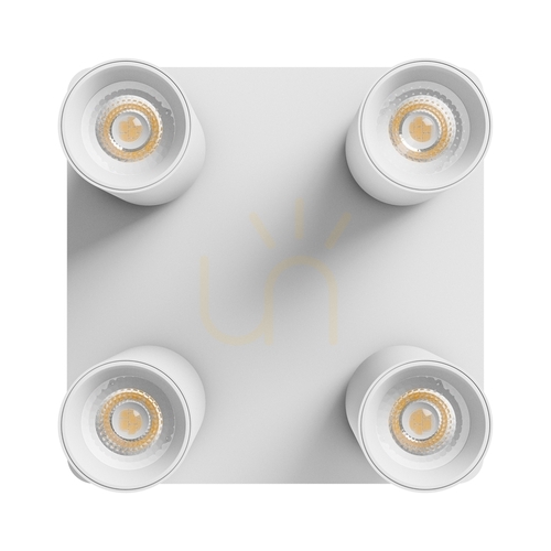 Jelölje be MADARA Altro négyzet alakú spotlámpa 4x GU10 230V IP20 220 X220 X134mm Fehér