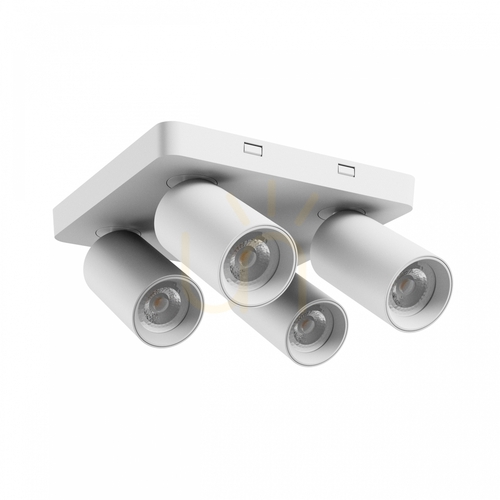 Jelölje be MADARA Altro négyzet alakú spotlámpa 4x GU10 230V IP20 220 X220 X134mm Fehér