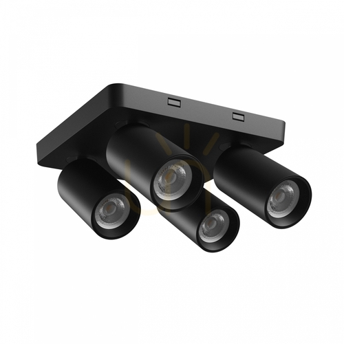 Jelölje be MADARA Altro négyzet alakú reflektor 4x GU10 230V IP20 220 X220 X134mm Fekete