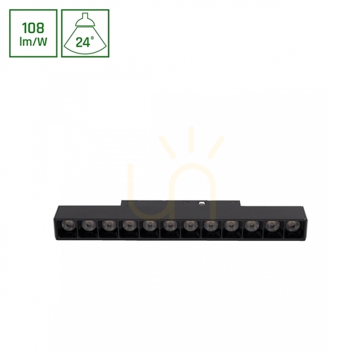 Jelölje be System Shift Basic Grid S lineáris lámpatest 220mm 12W 4000 K fekete 12W 4000 K