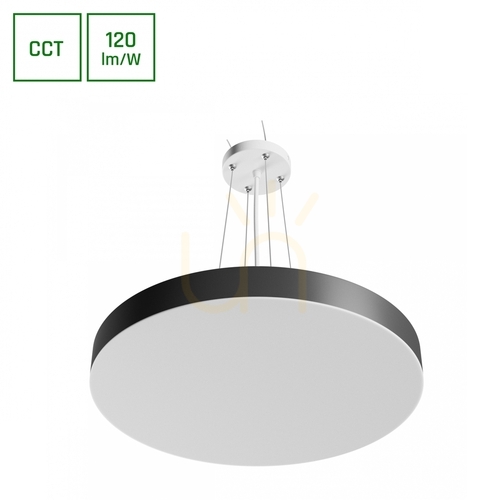 Jelölje be Plafond Nymphea Optima Black 36W CCT 230V 120 St IP20 Fi400 X50mm fehér fekete kerek.