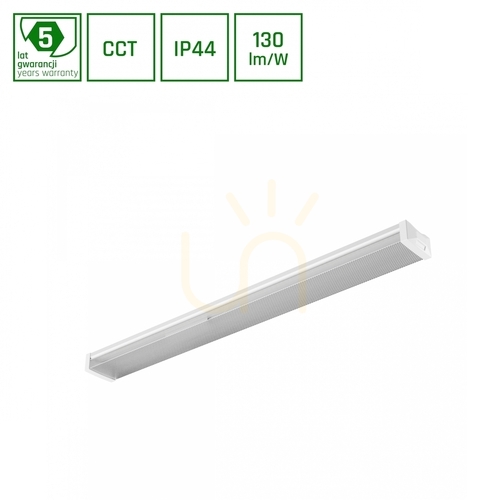 Jelölje be LIMEA PRISMATICA 1200mm-es világítási sáv 40 W/30 W/20W 3 CCT 230V 100st IP44 Ik10 1200x115x60mm 5 év garancia.