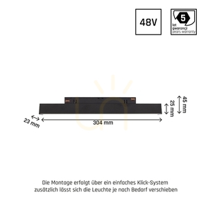 System Shift Smart Line S lineáris lámpatest 304x23x42mm 8W 100st fekete CCT/Dim 5 év garancia. small 2