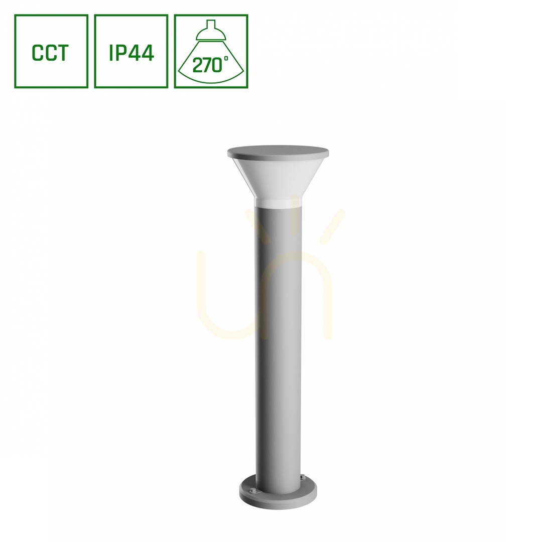 Jelölje be Kültéri álló lámpa Stella kerek GU10 6W CCT 230V 270 St IP44 Ik08 210 X765mm szürke kerek. Kültéri álló lámpa Stella kerek GU10 6W CCT 230V 270 St IP44 Ik08 210 X765mm szürke kerek.