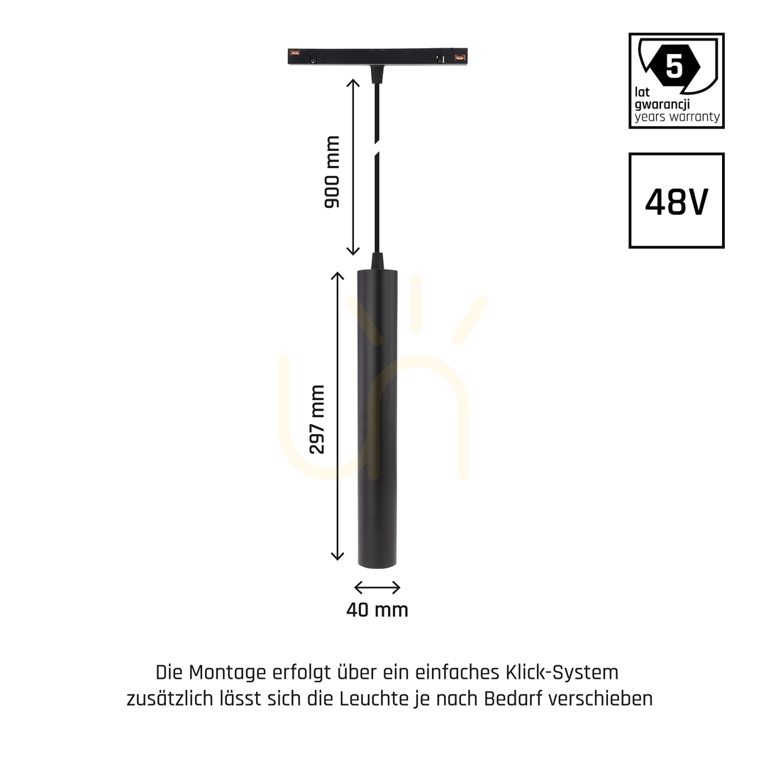 Előadás System Shift Smart Hangit függesztett lámpa 40x297 (900mm kábel) 12W 25st Fekete CCT/Dim 5 év garancia. System Shift Smart Hangit függesztett lámpa 40x297 (900mm kábel) 12W 25st Fekete CCT/Dim 5 év garancia.