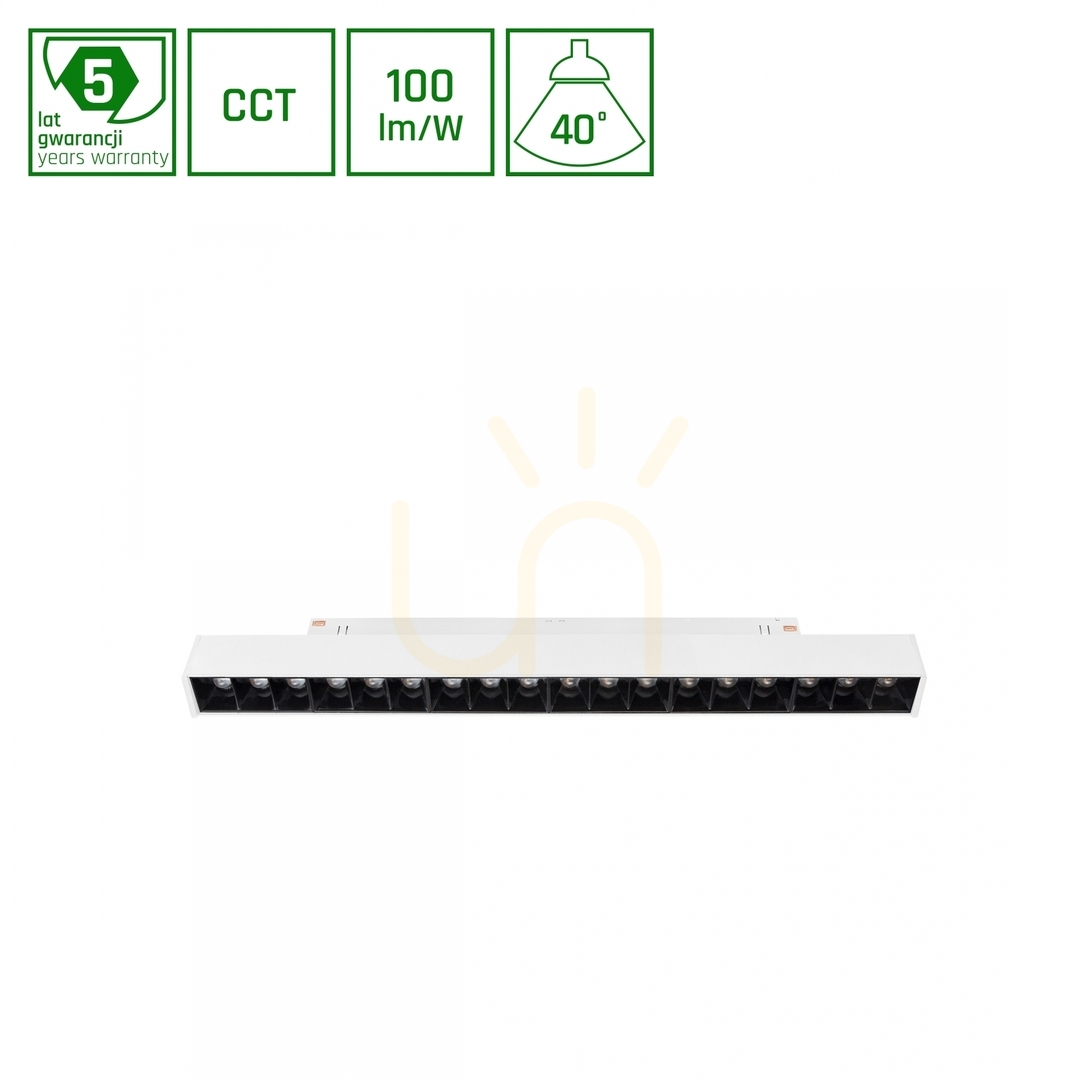 Jelölje be GRID M lineáris lámpatest a SHIFT SMART sínrendszerhez 17W CCT/DIM fehér GRID M lineáris lámpatest a SHIFT SMART sínrendszerhez 17W CCT/DIM fehér