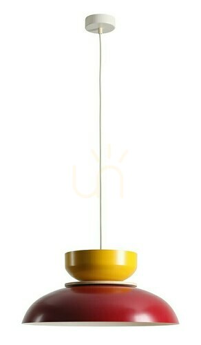 Jelölje be Függőlámpa Aldex Aldo vörösbor mustár fém 47 cm 1152G15_14_J