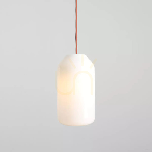 Jelölje be Aldex Flask Terra L függőlámpa 27 cm, fehér opálüveg, téglaszínű részlet 8500G24_L