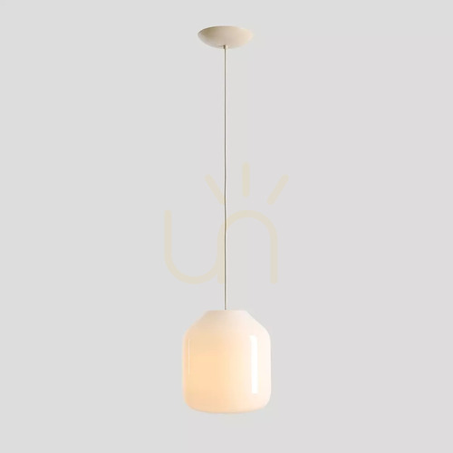 Jelölje be Krém függőlámpa Aldex Flask Cotton L 27 cm, opálüveg, E27 8500G20_L