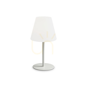 Asztali lámpa Ideallux ARCADIA 365756 antracit-fehér E27 Ø28 cm small 0