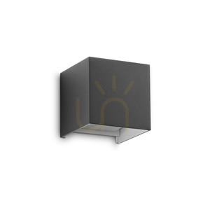 Kültéri fali lámpa Ideallux ATOM 366791 antracit LED 12W IP54 4000K Ø10 cm small 0