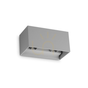 Kültéri fali lámpa Ideallux ATOM 366883 antracit LED 3000K IP54 Ø20 cm small 0
