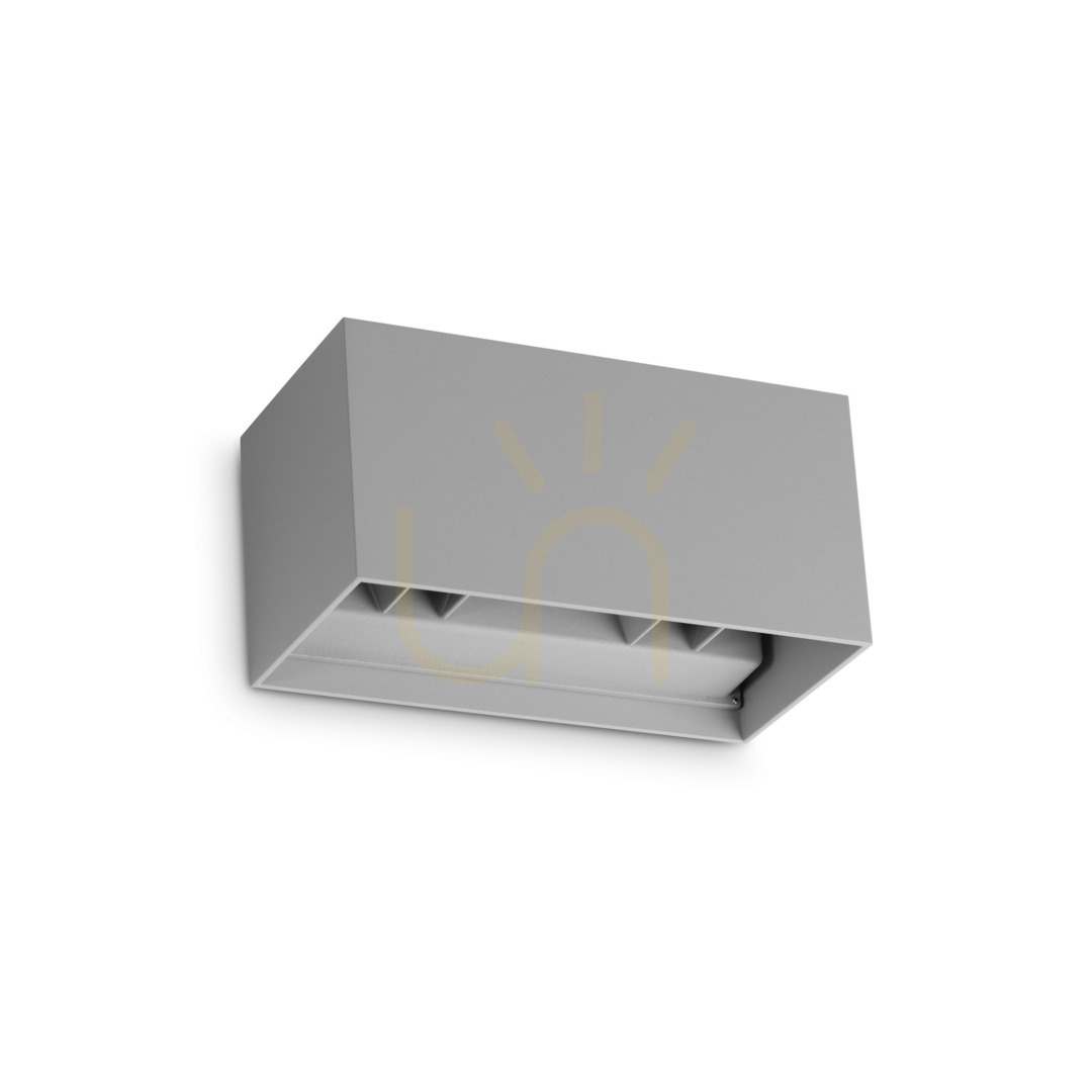 Jelölje be Kültéri fali lámpa Ideallux ATOM antracit 20 cm IP54 4000K 366890 Kültéri fali lámpa Ideallux ATOM antracit 20 cm IP54 4000K 366890