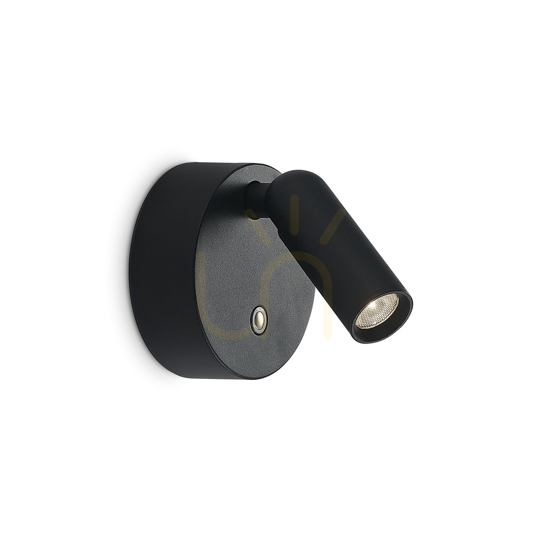 Jelölje be Fali lámpa Ideallux BEAN 350240 fekete LED 3W Ø8 cm Fali lámpa Ideallux BEAN 350240 fekete LED 3W Ø8 cm