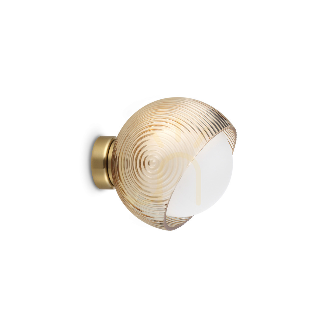 Jelölje be Fali lámpa Ideallux BLOOM sárgaréz üveg 17 cm E27 366555 Fali lámpa Ideallux BLOOM sárgaréz üveg 17 cm E27 366555