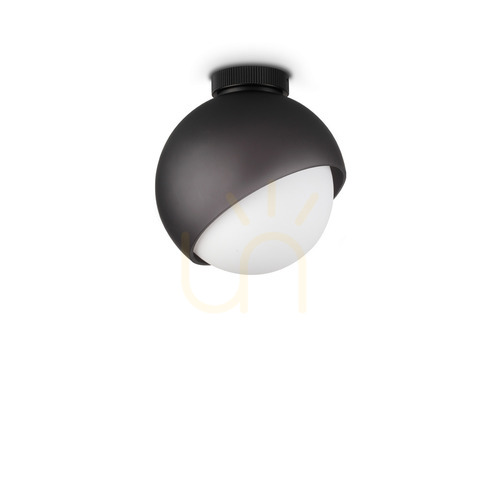Jelölje be Plafonlámpa Ideallux BLOOM fekete üveg 22 cm 366586