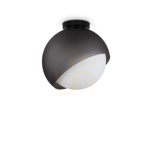 Jelölje be Plafon lámpa Ideallux BLOOM 366609 fekete üveg mennyezeti lámpa 30 cm