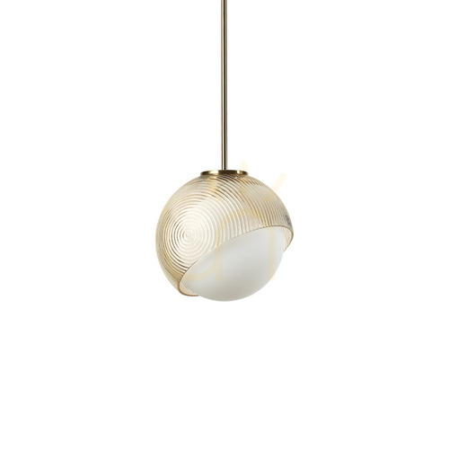 Jelölje be Függőlámpa Ideallux BLOOM sárgaréz üveg 22 cm 366661